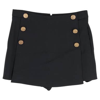 RED Valentino Embellished Mini Skort in Black Viscose