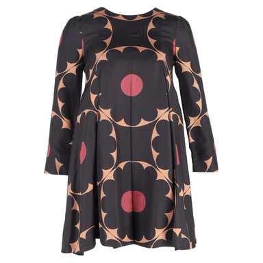 Marc By Marc Jacobs Retro Floral-Print Mini Dress in Multicolor Silk