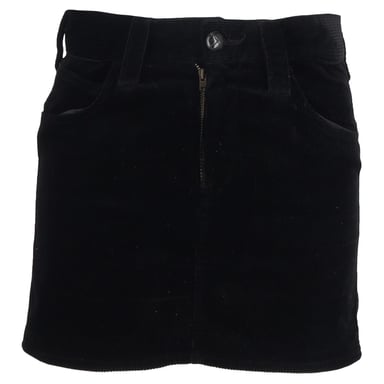 Isabel Marant Mini Skirt in Black Velvet