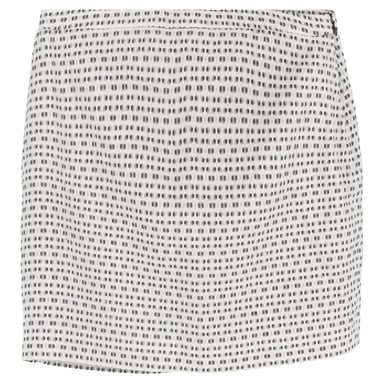 Joseph Knitted Patterned Mini Skirt in Black and White Cotton