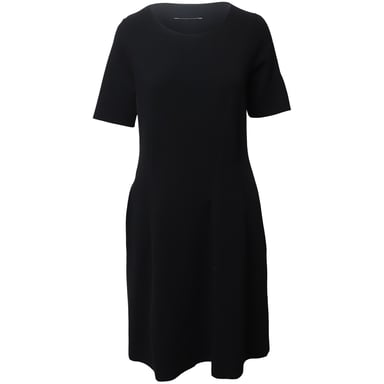 Maison Margiela MM6 T-Shirt Dress in Black Cotton