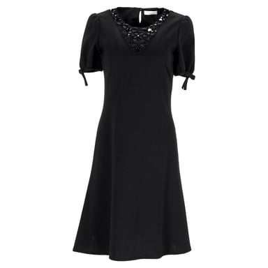 Emilio Pucci Frenze Beaded Dress in Black Polyester