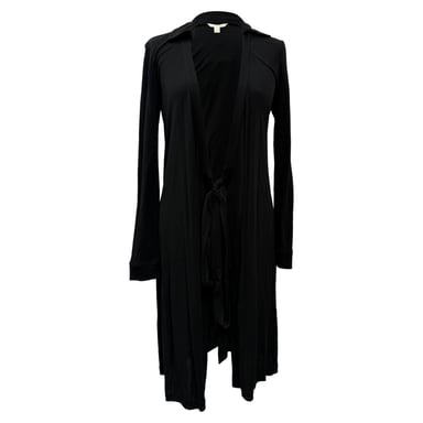 Diane von Furstenberg V-Neck Knee-Length Dress in Black Rayon
