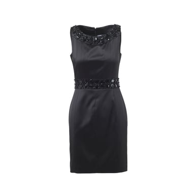 Blumarine Blugirl Silk Crystal Embellished Cocktail Dress - '00s