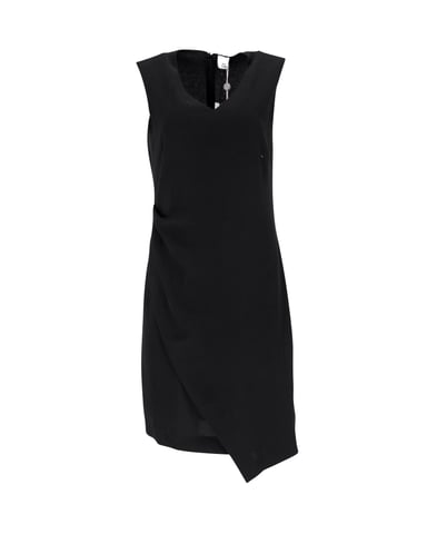 Iris & Ink Sleeveless Sheath Dress in Black Polyester