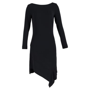 Roland Mouret Asymmetric Dress in Black Polyester