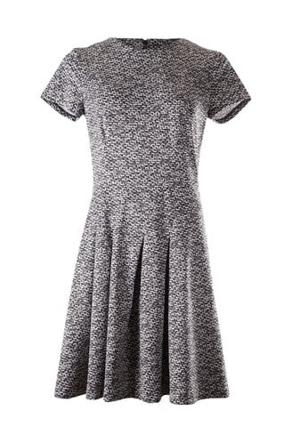 Michael Kors Knitted Dress in Black and White Viscose