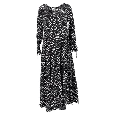 Diane Von Furstenberg Imogen Maxi Dress in Black Viscose