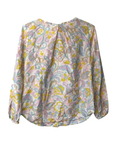 Escada Sport Printed Top in Multicolor Silk