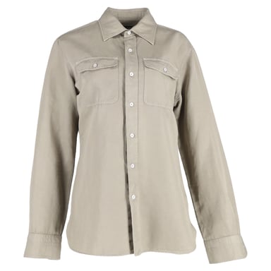 Tom Ford Polo Shirt in Green Cotton