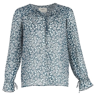 Ba&sh Beatrix Printed Blouse in Blue Polyester