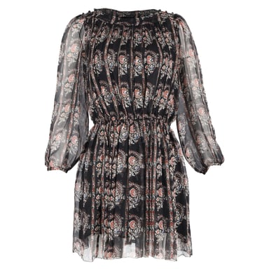Isabel Marant Etoile Sharla MIni Dress in Multicolor Silk