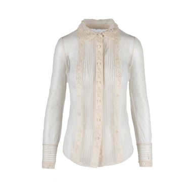 Red Valentino Sheer Lace Shirt - '10s