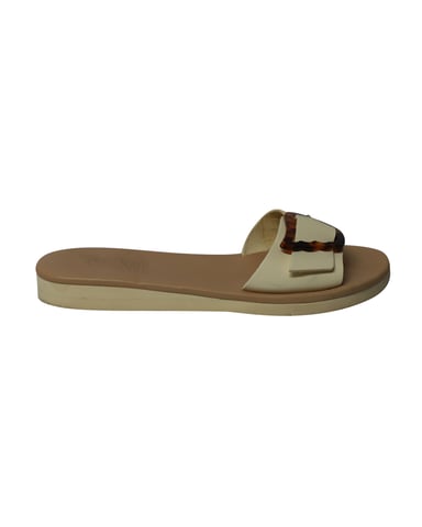Ancient Greek Aglaia Sandals in White Leather