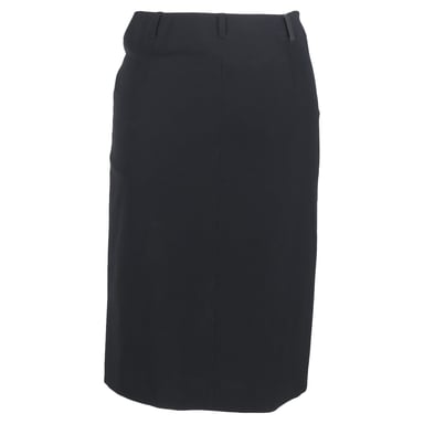 Gucci Knee-Length Pencil Skirt with Belt Loops in Black Wool