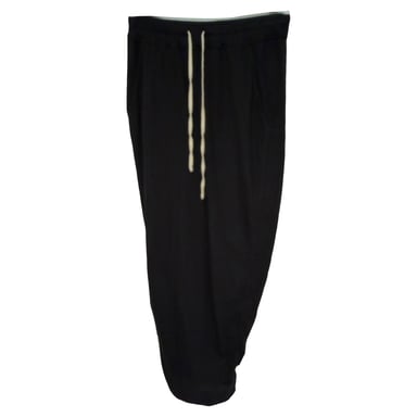 Rick Owens DRKSHDW Drawstring Pillar Midi Skirt in Black Cotton