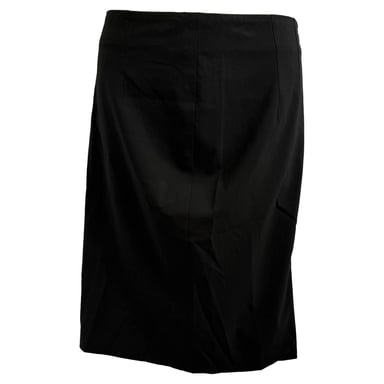 Hugo Boss Mini Pencil Skirt in Black Wool