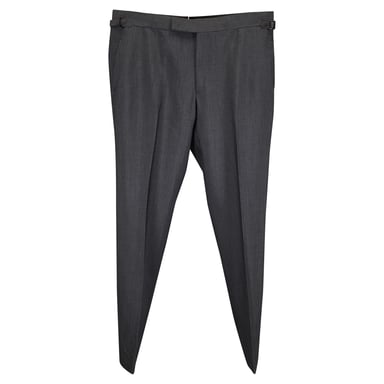Tom Ford Shelton Suit Trousers in Grey Wool