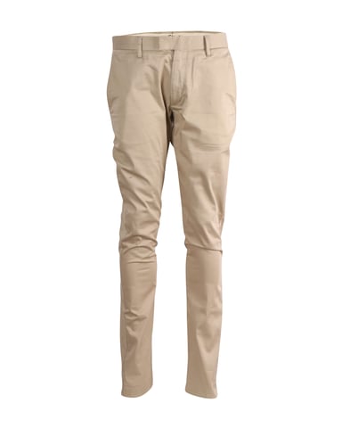 Acne Studios Regular Fit Pants in Beige Cotton