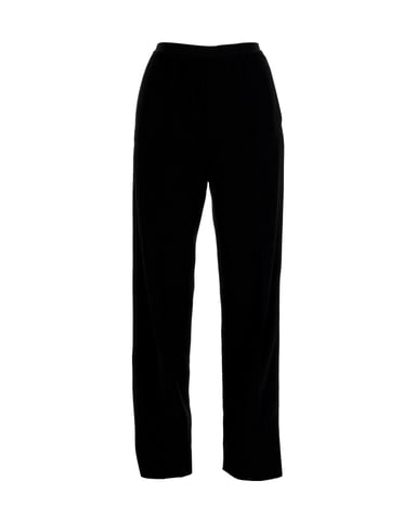 Balenciaga Elastic Waist Pants in Black Viscose