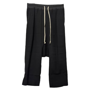 Rick Owens dragskobyxor i svart ull
