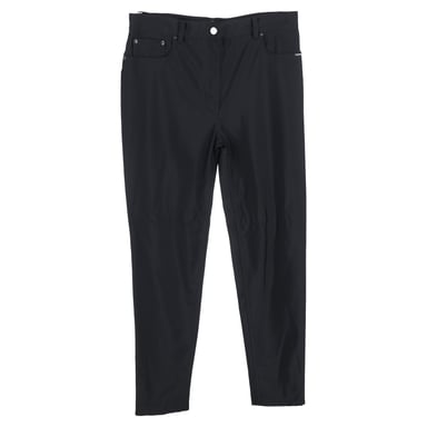 Tom Ford Straight Leg Trousers in Black Cotton