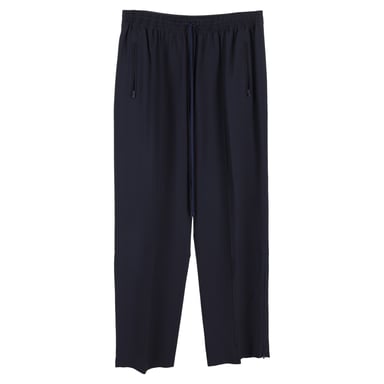 Chloé Drawstring Trousers in Navy Blue Polyester