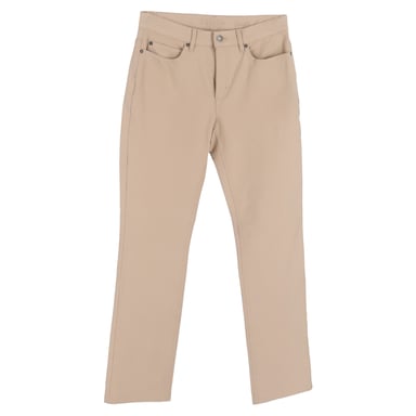 Escada Straight-Leg Jeans in Beige Cotton Denim