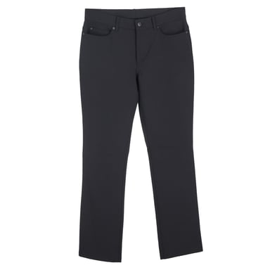 Escada Straight-Leg Trousers in Black Silk