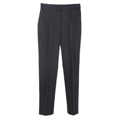 Dolce & Gabbana Striped Pants in Black Virgin Wool