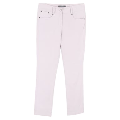 Alexander Mcqueen Logo-Embroidered Trousers in Light Pink Cotton
