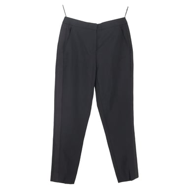 Burberry Straight-Leg Trousers in Black Wool