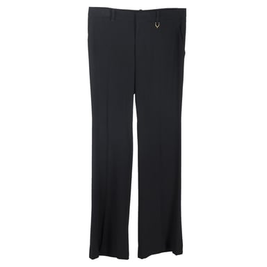 Gucci Crepe Trousers in Black Polyester