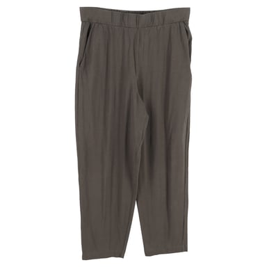 Max Mara Leisure Gartered Trousers in Grey Cotton