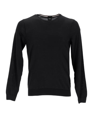 Hugo Boss Knit Sweater in Black Wool