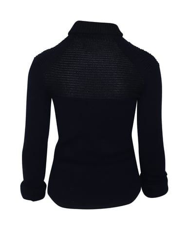 Isabel Marant Stretch Sweater in Navy Blue Wool