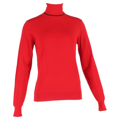 Dior Turtleneck Sweater in Red Wool