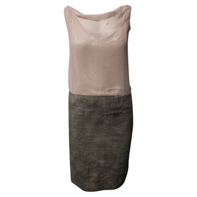 Roland Mouret Cowl Dress in Pink Chiffon