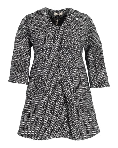 Ba&Sh Textured Short Coat in Black and White Cotton