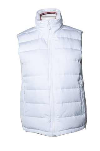 Thom Browne, padded gilet in white