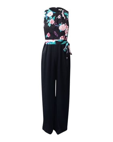 Diane Von Furstenberg Vivian Jumpsuit in Black Triacetate