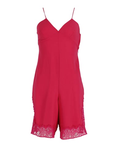 Maje Isadora Romper in Pink Polyester