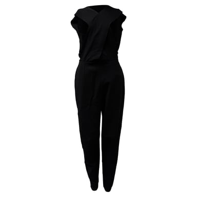 Stella McCartney Open Back Jumpsuit in Black Viscose