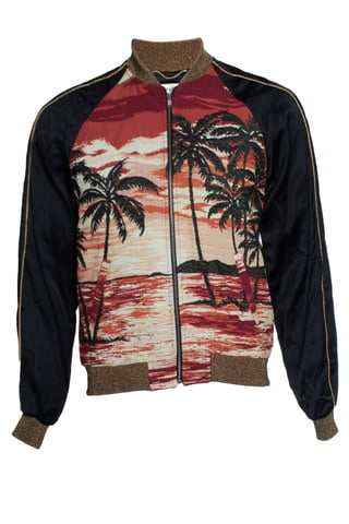 Saint Laurent, Paris SS16 custom Hedi Slimane bomber