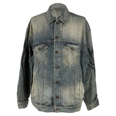 Balenciaga Y2K Oversized Jacket in Light Blue Denim