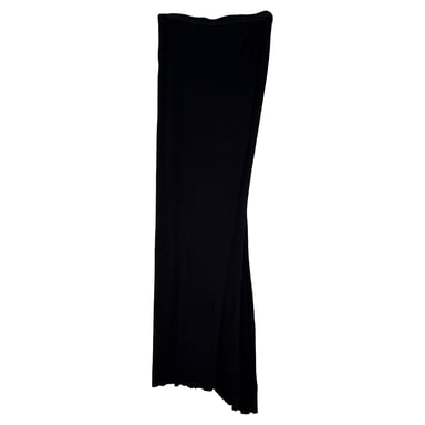 Rick Owens Straight Maxi Skirt in Black Viscose