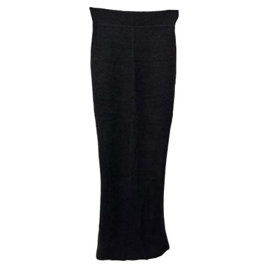Rick Owens Porterville Pillar Maxi Skirt in Black Cashmere