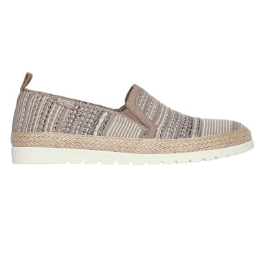 Skechers Womens/Ladies Twin Gore Woven Slip-on Espadrilles (Multicoloured)