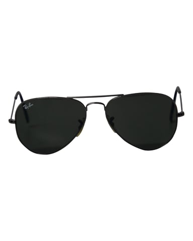 Ray-Ban Classic Aviator Sunglasses in Black Metal
