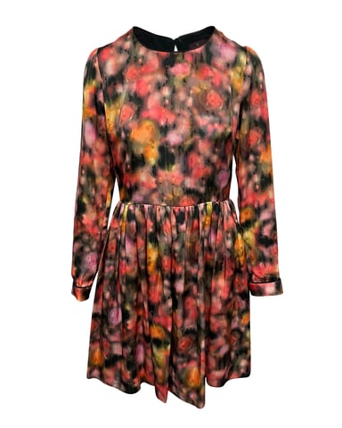 Mulberry Long Sleeve Dress in Multicolor Polyester